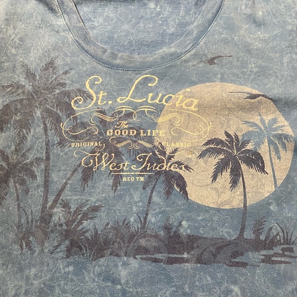 St. Lucia Blue Short Sleeve Tee Size M - Picture 9 of 11